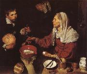 VELAZQUEZ, Diego Rodriguez de Silva y The Woman Fry eggs china oil painting reproduction